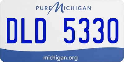 MI license plate DLD5330