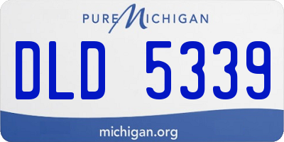 MI license plate DLD5339