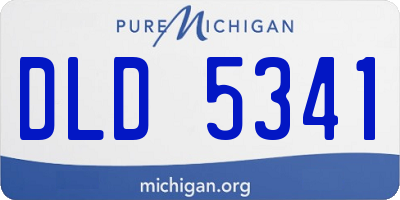 MI license plate DLD5341