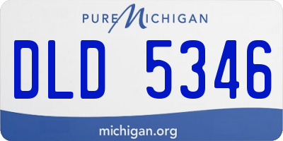 MI license plate DLD5346