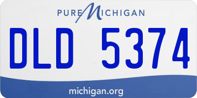 MI license plate DLD5374