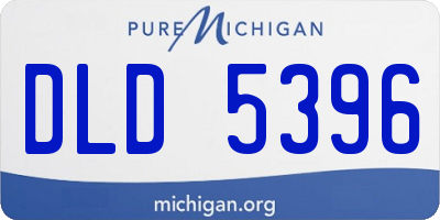 MI license plate DLD5396