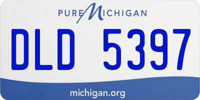 MI license plate DLD5397