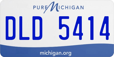 MI license plate DLD5414
