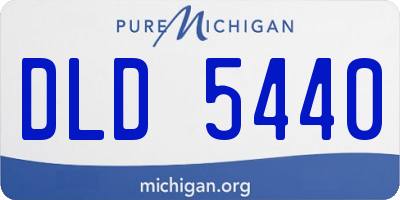 MI license plate DLD5440