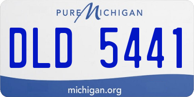 MI license plate DLD5441