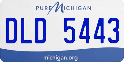 MI license plate DLD5443