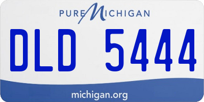 MI license plate DLD5444