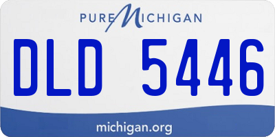 MI license plate DLD5446