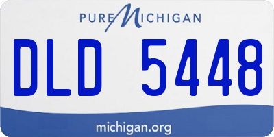 MI license plate DLD5448
