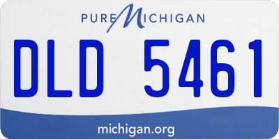 MI license plate DLD5461