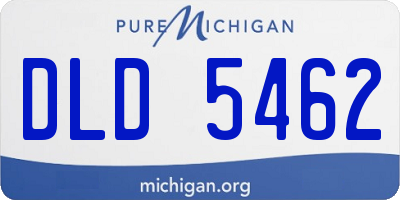 MI license plate DLD5462
