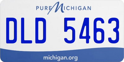 MI license plate DLD5463