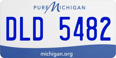 MI license plate DLD5482