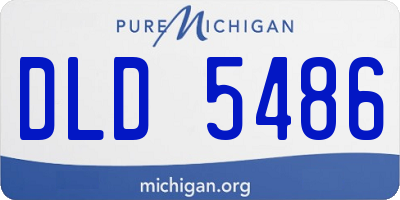 MI license plate DLD5486