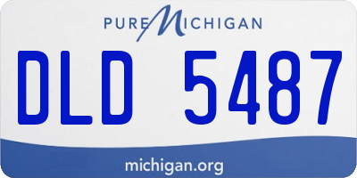 MI license plate DLD5487