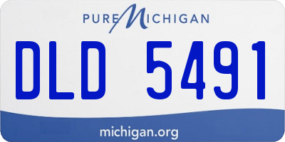 MI license plate DLD5491