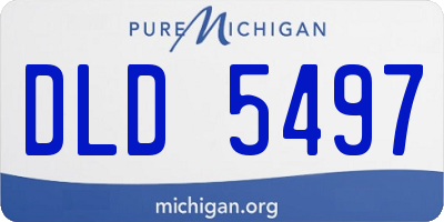 MI license plate DLD5497