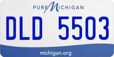 MI license plate DLD5503