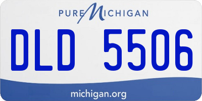 MI license plate DLD5506