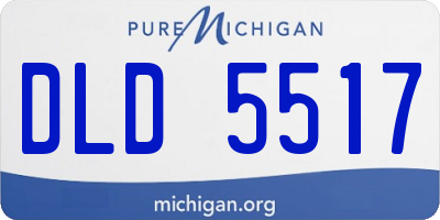 MI license plate DLD5517