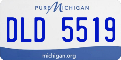 MI license plate DLD5519