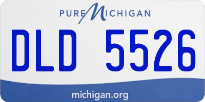 MI license plate DLD5526
