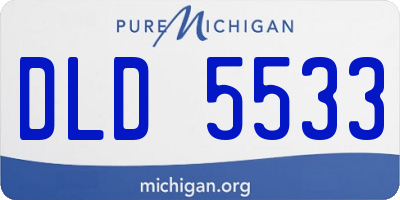 MI license plate DLD5533