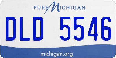 MI license plate DLD5546