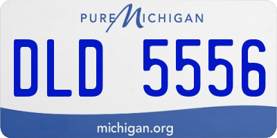 MI license plate DLD5556
