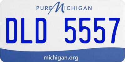MI license plate DLD5557