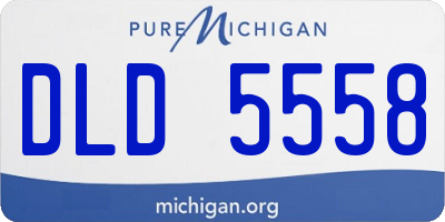 MI license plate DLD5558