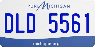 MI license plate DLD5561