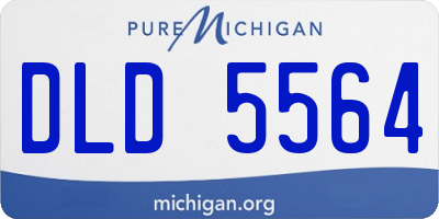 MI license plate DLD5564