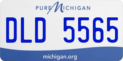 MI license plate DLD5565