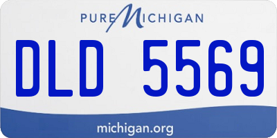MI license plate DLD5569