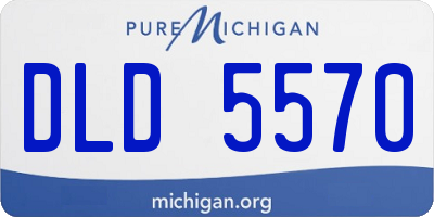 MI license plate DLD5570