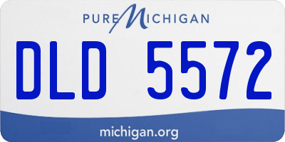 MI license plate DLD5572