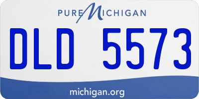 MI license plate DLD5573