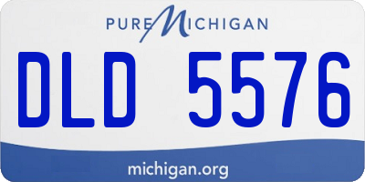 MI license plate DLD5576