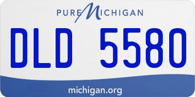 MI license plate DLD5580