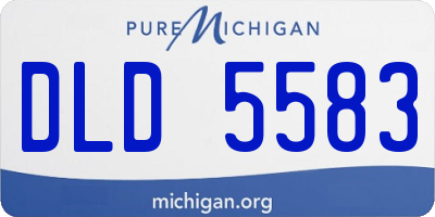MI license plate DLD5583