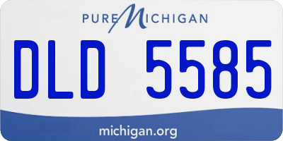 MI license plate DLD5585