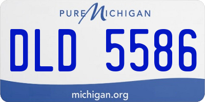 MI license plate DLD5586