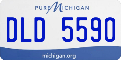 MI license plate DLD5590