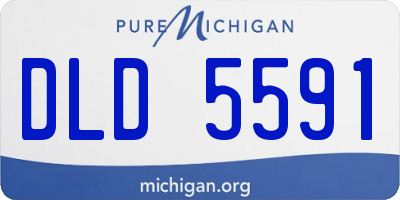 MI license plate DLD5591