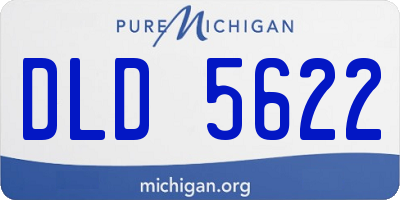 MI license plate DLD5622