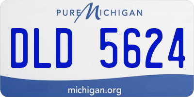 MI license plate DLD5624