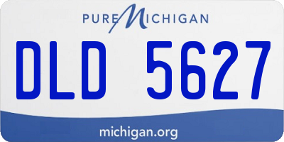 MI license plate DLD5627