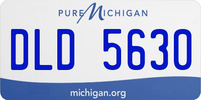 MI license plate DLD5630